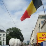 Veel volk op 21 juli 2015 aan de stand van de B.U.B. - Beaucoup de monde le 21 juillet 2015 au stand du B.U.B.