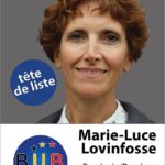 Marie-Luce Lovinfosse, lijsttrekker B.U.B. in “Vlaams”-Brabant (westelijk district). Marie-Luce Lovinfosse, tête de liste en Brabant “flamand” (partie occidentale); Photo – foto B.U.B.