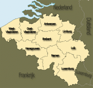 belgie-landkaart