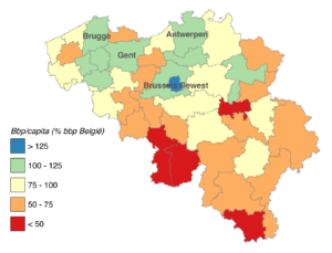 source-bron: NBB, Economieblog.be – Kaart-carte: Maarten Lambrechts - NBB, Economieblog.be – Kaart-carte: Maarten Lambrechts