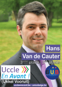 Le président du B.U.B. est le 3ième candidat sur la liste citoyenne Uccle en Avant à Uccle - De voorzitter van de B.U.B. is de derde kandidaat op de burgerlijst Ukkel Vooruit in Ukkel; foto-photo: B.U.B.